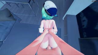 Цукроза займаецца сэксам ад першай асобы ракам, скача на тваім члене наездницей, пакуль не атрымае натуральныя.