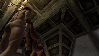 The Elder Porno V: Skyrim - Strâmb Babe Suge si se Fute