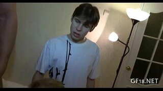 Perverted spectacled मान्छे धारण हात