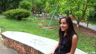 Latina recibiu quente faciais despois de recibir o seu bichano e burro fodido duro