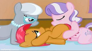 PÓNI PORNÓ... Rinbow Dash, Fluttershy, Twilight Sparkle, Almavirág.