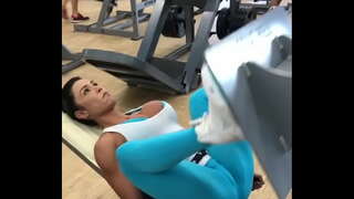 Gracy ทำงานอยู่ในโรงยิม