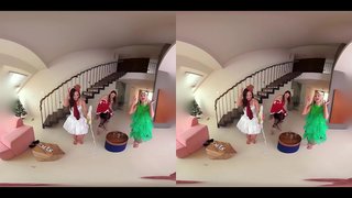 Трахну трох гарачых красунь у бясплатным поўным Калядным вопыце!